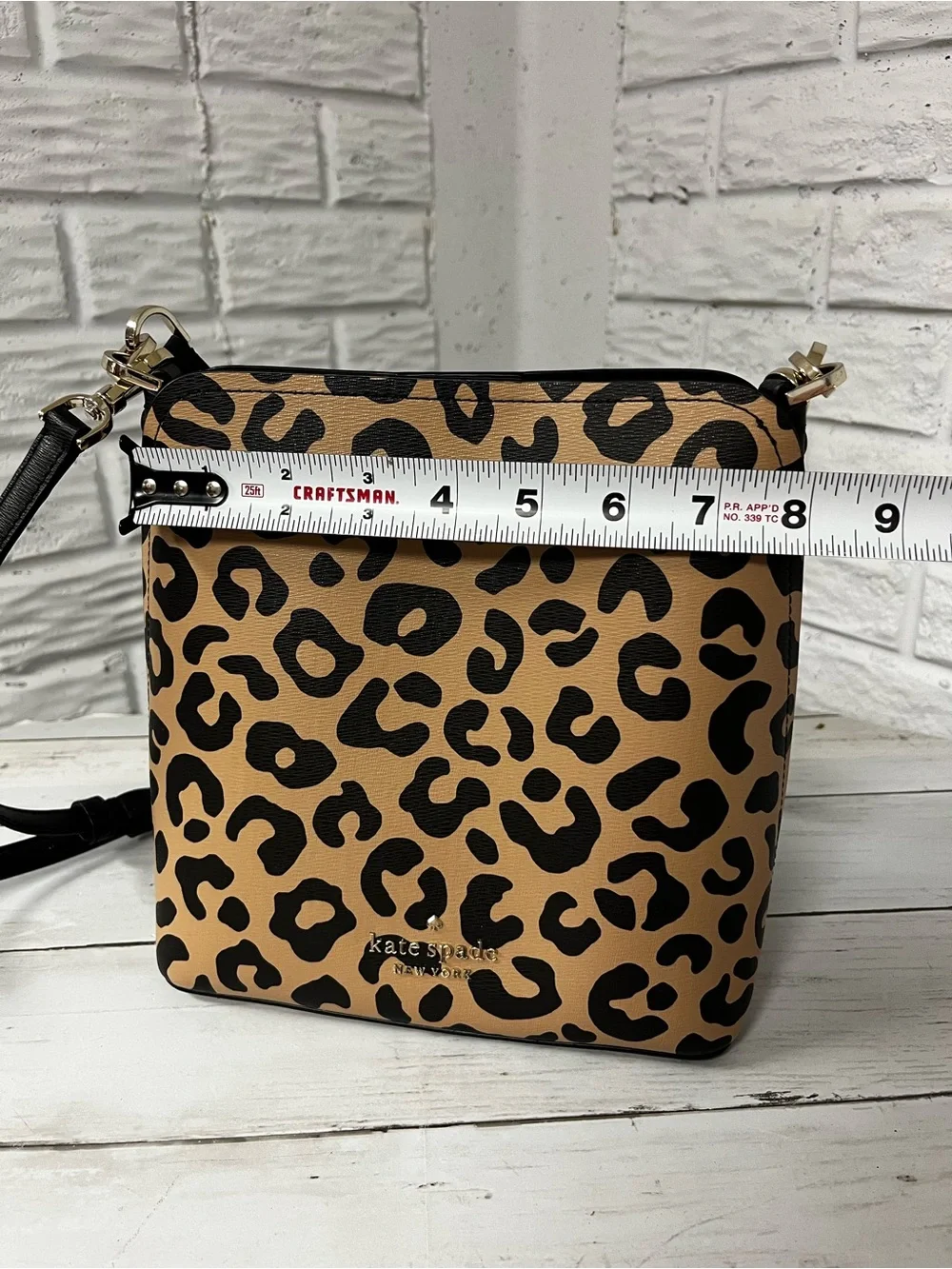 Kate Spade Darcy Graphic Leopard Small Bucket Bag